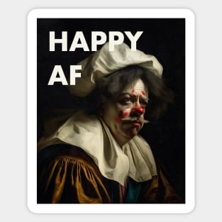 Happy Clown Funny Sarcastic Collage Sticker